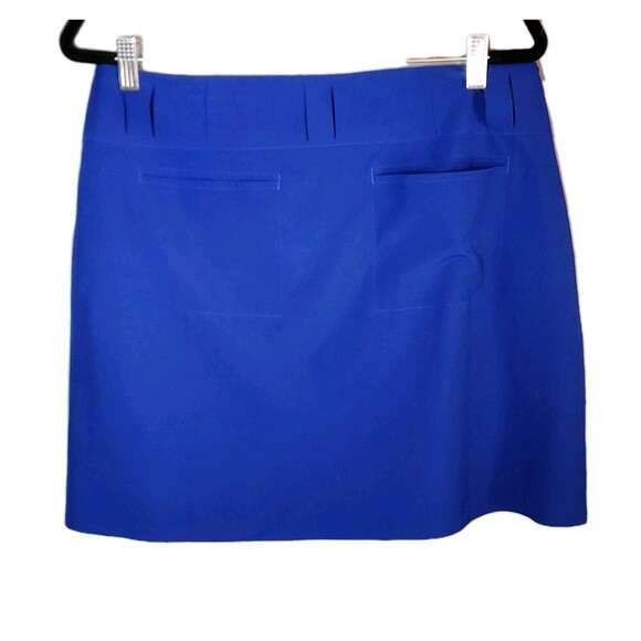 Nike Golf Skirt Womens 8 Royal Blue Athletic Wrap Dri Fit Belt Loops Athletic - Picture 3 of 8